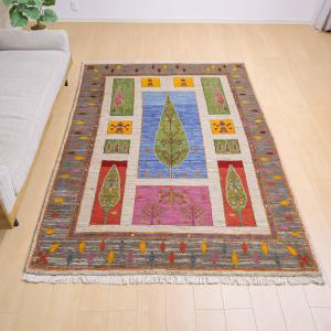 ギャッベ/ルリバフ 241×171cm イラン...の詳細画像1