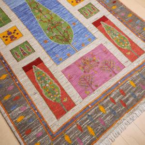 ギャッベ/ルリバフ 241×171cm イラン...の詳細画像4