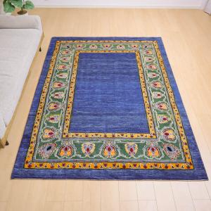 ギャッベ/ルリバフ 238×176cm イラン...の詳細画像1