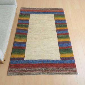 プレミアムギャッベ／ホシナマイ（カシュクリ） 226×154cm イラン産 手織り ウール ラグ リビング ダイニング 大判（HL-1955）