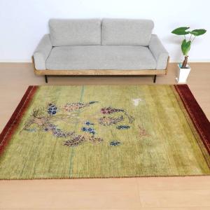 プレミアムギャッベ／ホシナマイ（カシュクリ） 233×162cm イラン産 手織り ウール ラグ リビング ダイニング 大判（HL-20464）