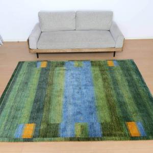 プレミアムギャッベ／ホシナマイ（カシュクリ） 233×177cm イラン産 手織り ウール ラグ リビング ダイニング 大判（HL-26493）