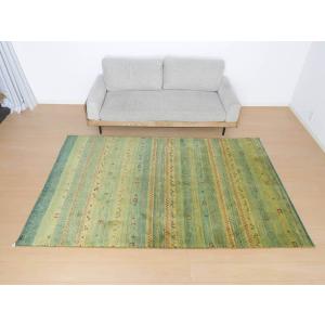 プレミアムギャッベ／ホシナマイ（カシュクリ） 252×159cm イラン産 手織り ウール ラグ リビング ダイニング 大判（HL-26726）