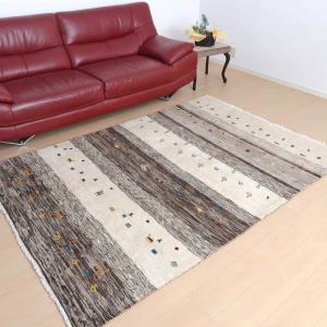 プレミアムギャッベ／ホシナマイ（カシュクリ） 226×154cm イラン産 手織り ウール ラグ リビング ダイニング 大判 （HL-73260）