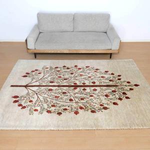 プレミアムギャッベ／ホシナマイ（ルリバフ） 248×170cm イラン産 手織り ウール ラグ リビング ダイニング 大判 （HL-73313）