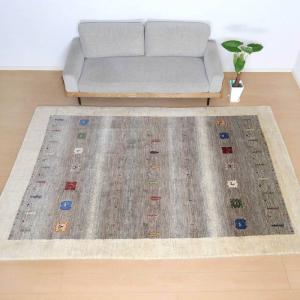 プレミアムギャッベ／ホシナマイ（カシュクリ） 295×198cm イラン産 手織り ウール ラグ リビング ダイニング 大判 （HX-10868）