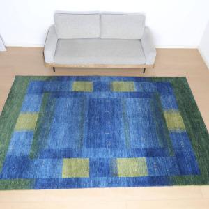 高級ギャッベ／ホシナマイ 303×199cm イラン産 手織り ウール ラグ リビング ダイニング 大判 （HX-31138）