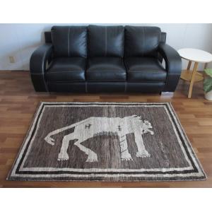ギャッベ イラン製 ゾランヴァリ／アマレ 172×121cm 手織り ウール ラグ リビング ダイニング ラグマット（ZL-1538）