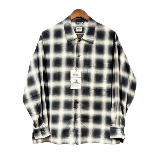 BARNS OUTFITTERS(バーンズアウトフィッターズ) Ombre Check Shirt ...