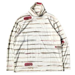 Porter Classic◇ARTIST BORDER TURTLENECK/長袖Tシャツ/S/コットン