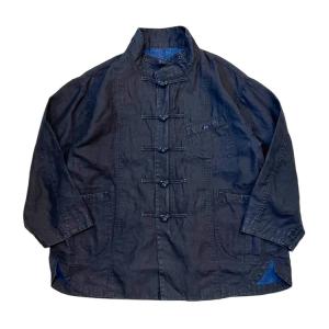 Porter Classic (ポータークラシック) FARMER'S LINEN CHINESE JACKET -INDIGO ファーマーズリネンチャイニーズジャケット インディゴ [PC-021-2189]｜o-mureys