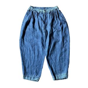 PORTER CLASSIC ( ポータークラシック )  INDIGO LINEN BEBOP PANTS インディゴリネンビバップパンツ [PC-021-2674]｜o-mureys