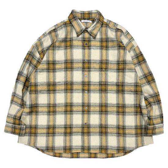 CATTA（カッタ）REGULAR WIDE SHIRT-AMERANGE CHECK  イエロー ...