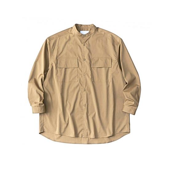 White Mountaineering Repose Wear BAND COLLAR SHIRT...