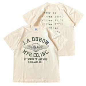 [2023年春夏] TOYS McCOY（トイズマッコイ) MILITARY TEE “J.A.DUBOW MFG.CO., INC” (全2色) ミリタリー Tシャツ [TMC2346]｜o-mureys&mado