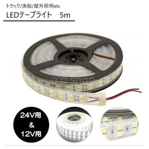 LEDテープライト 間接照明 防水 5m 24V 600連SMD5050 二列式
