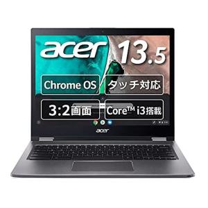 Chromebook Acer 13.5型 ノートパソコン Spin 13 英語キーボード スティールグレイ CP713-1WN-A38P/