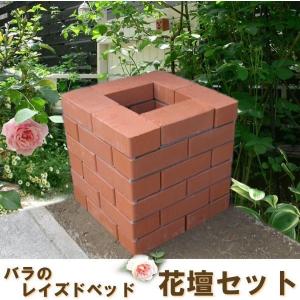 穴あきレンガ(らくらくレンガ) らくらくれんがスタンダードレッド “穴あきレンガ” : お庭の玉手箱