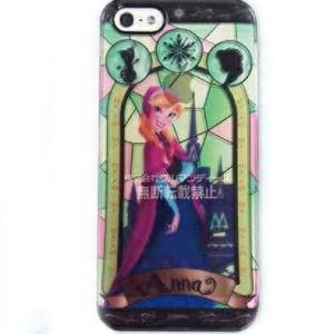 アナと雪の女王 ディズニーステンドグラス柄 iPhone5/5s シェルジャケット DN-190A アナ｜o-trap