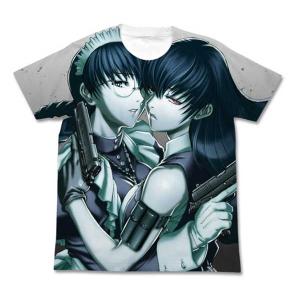 ブラックラグーン ロベルタ フルグラフィックTシャツ/ホワイト-XL