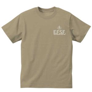 機動戦士ガンダム ヘビーウェイトTシャツ 連邦軍 SAND KHAKI-M【予約 再販 7月下旬 発売予定】｜o-trap