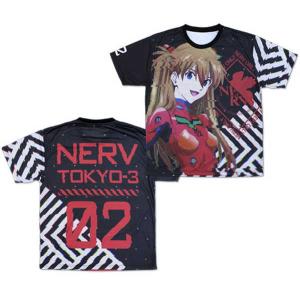 EVANGELION 式波 アスカ ラングレー 両面フルグラフィックTシャツ/M