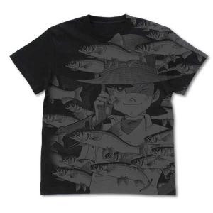 釣りキチ三平 オールプリントTシャツ BLACK-XL【予約 再販 8月上旬 発売予定】｜o-trap