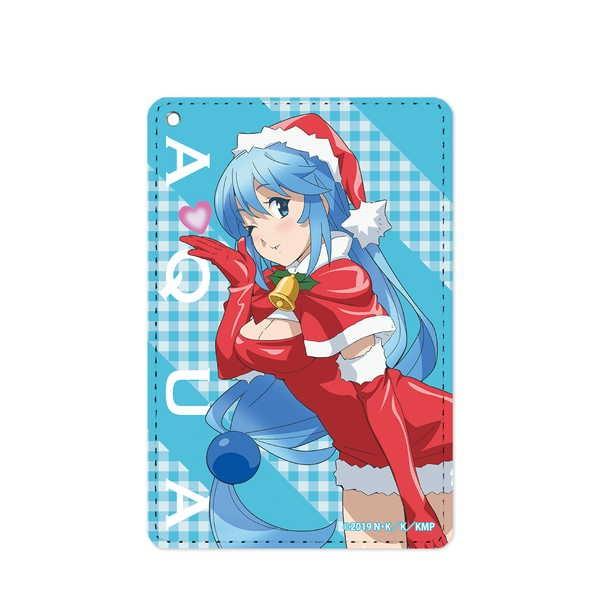 この素晴らしい世界に祝福を！紅伝説 1ポケットパスケース 描き下ろしイラスト アクア サンタver.