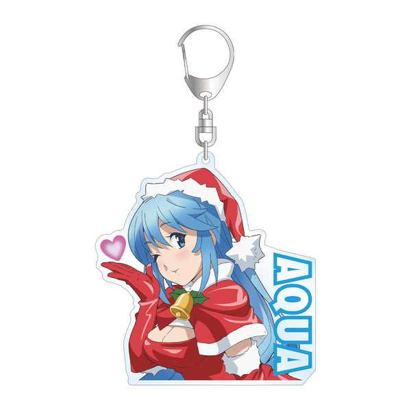 この素晴らしい世界に祝福を！紅伝説 BIGアクリルキーホルダー 描き下ろしイラスト アクア サンタv...