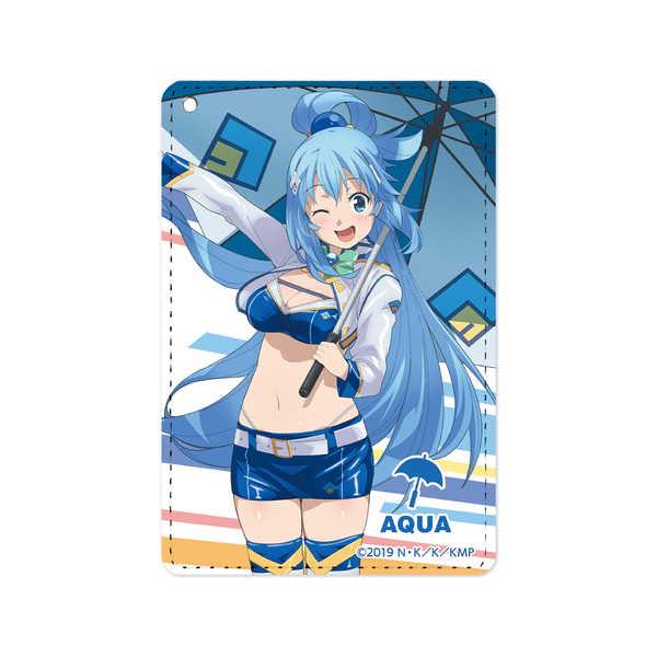 この素晴らしい世界に祝福を！ 1ポケットパスケース 描き下ろしイラスト アクア レースクイーンver...