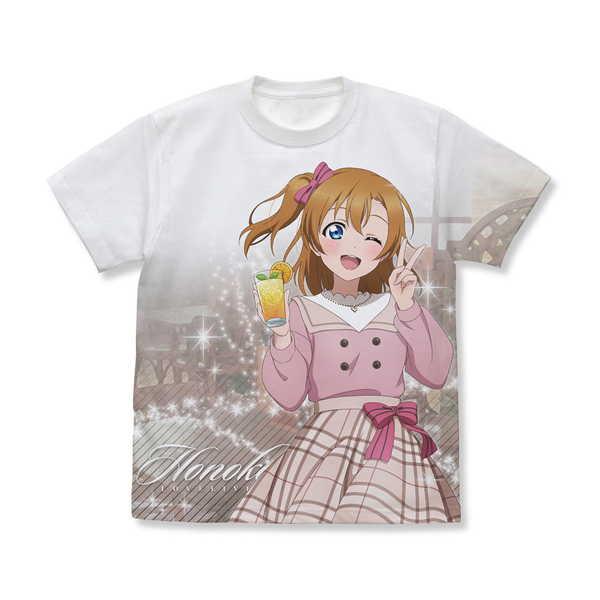 ラブライブ！ フルグラフィックTシャツ 描き下ろし 高坂穂乃果 パーティードレス Ver. WHIT...