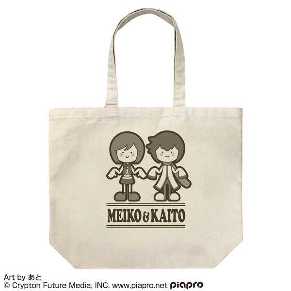 MEIKO・KAITO ラージトート MEIKO＆KAITO あと Ver. NATURAL
