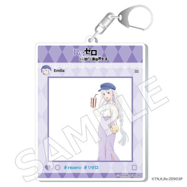 Re:ゼロから始める異世界生活 フォトフレーム風アクリルキーホルダー ムービーシアター ver. エ...