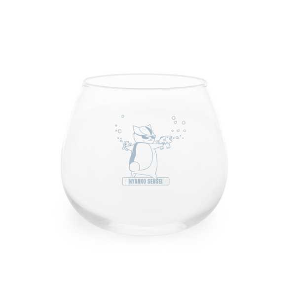 夏目友人帳 ゆらゆらグラス 描き下ろし ニャンコ先生 シャボン玉ver.