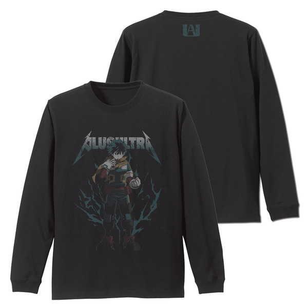 僕のヒーローアカデミア 袖リブロングスリーブTシャツ 緑谷出久 BLACK-XL【予約 再販 11月...