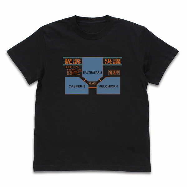 EVANGELION Tシャツ 『新世紀エヴァンゲリオン』MAGIシステム BLACK-L【予約 再...