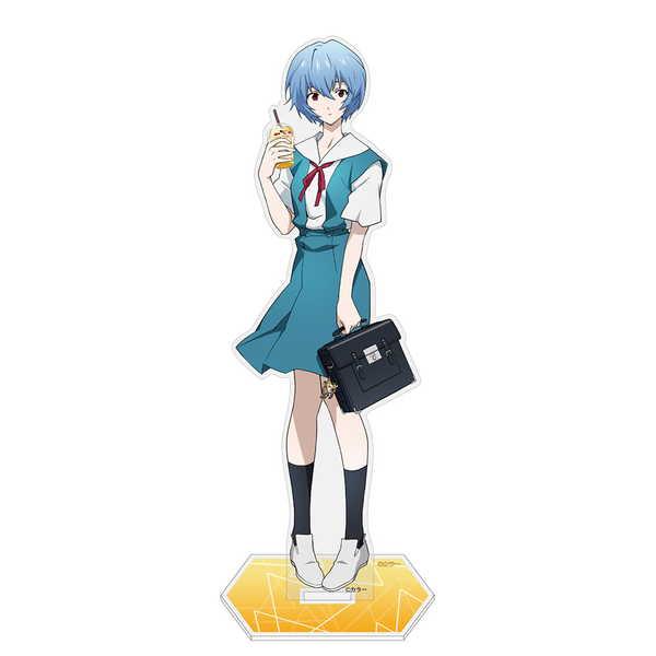 EVANGELION アクリルスタンド（大） 描き下ろし 綾波レイ 制服Ver.