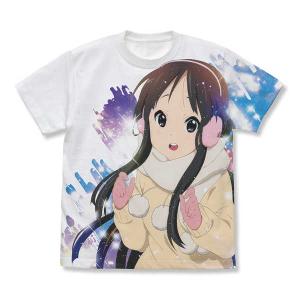 けいおん！ 秋山澪 Tシャツ WHITE-L