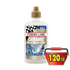 FINISH LINE(フィニッシュライン) セラミック ワックス チェーン ルーブ 120ml プラボトル/CERAMIC WAX CHAIN LUBE(潤滑剤)(ワックスタイプ)｜o-trick