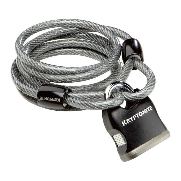 KRYPTONITE クリプトナイト クリプトフレックス 818 ループドケーブル&amp;パッドロック L...