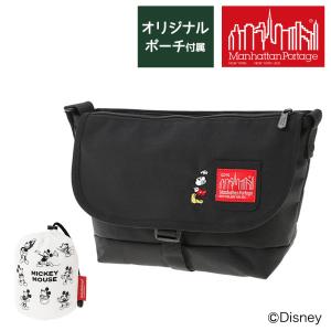 最大P+16% マンハッタンポーテージ ショルダーバッグ メッセンジャーバッグ ミッキー Manhattan Portage MP1605JRSFZPMIC23 ブラック メンズ レディース｜o-zone