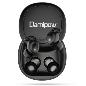 Damipow ワイヤレス 寝ホン 睡眠用イヤホン 遮音 痛くない Bluetooth 寝ながら ワイヤレスイヤホン マイク付き ミニサイズ