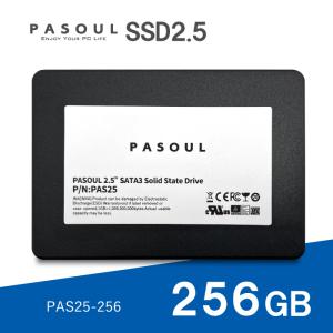 新品 PASOUL SSD256GB 2.5インチ SATA3 6GB/sに準拠 3D NAND 最大読取り550MB/s 最大書込み480MB PAS25-256｜oa-plaza