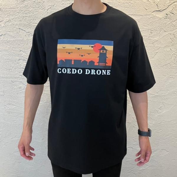小江戸ドローンTシャツ(黒)