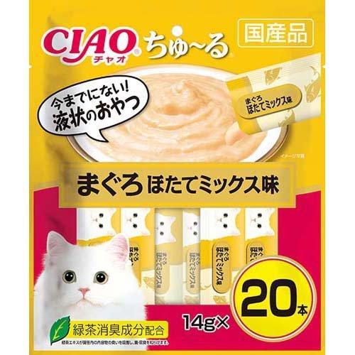 いなばペットフード　猫用　キャットフード　CIAO（チャオ）ちゅ〜る　まぐろ　ほたてミックス味　14...