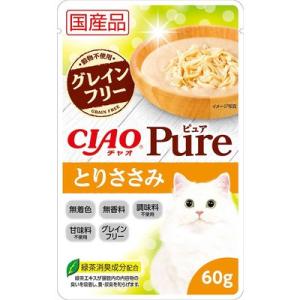 いなばペットフード　猫用　キャットフード　CIAO（チャオ）パウチ　Pureとりささみ　60g　数量限定　セール