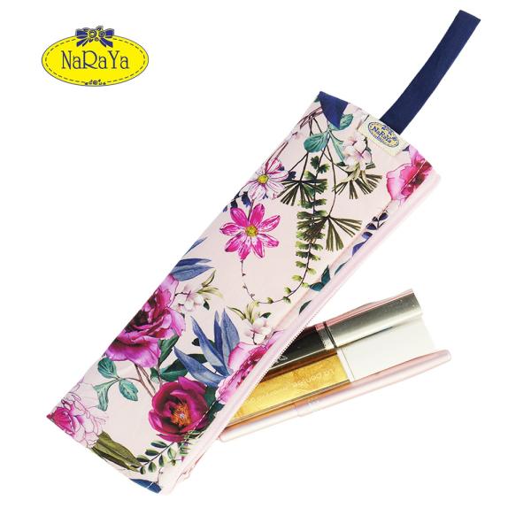 ナラヤ バッグ NaRaYa タイ 化粧ポーチ 細型スリムタイプ メイクブラシ 化粧筆ケース ・ピン...