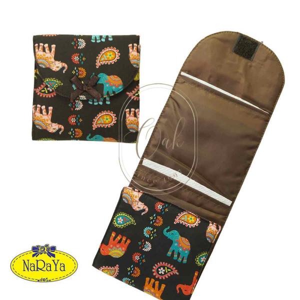 ナラヤ バッグ NaRaYa タイ ナプキンポーチ  生理用 サニタリー ３枚収納ポーチ Ｌ・ボーホ...