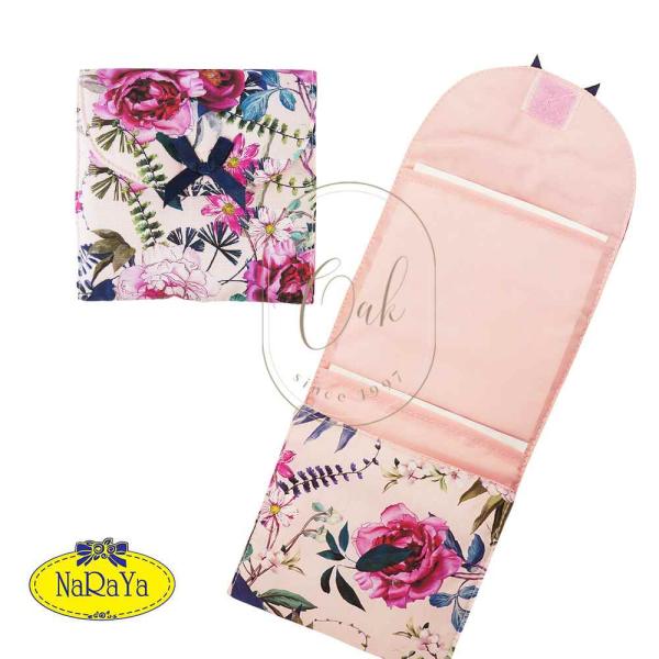 ナラヤ バッグ NaRaYa タイ ナプキンポーチ  生理用 サニタリー ３枚収納ポーチ Ｌ・ピンク...