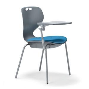 テーブル付き椅子 メモ台付きチェア MC-404TG（固定脚タイプ）｜oaks-net